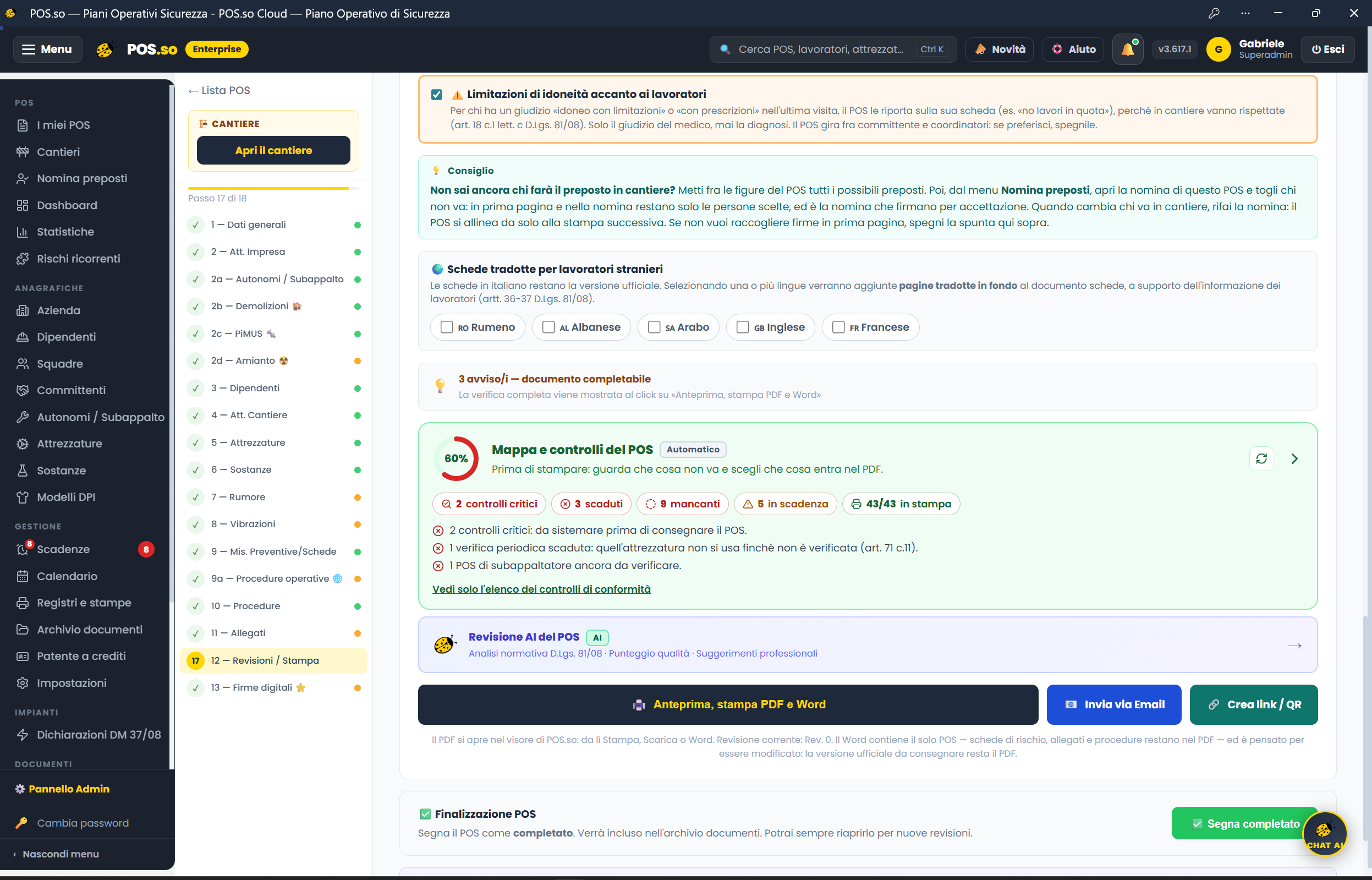 POS.so Cloud: controlli e revisione AI del POS